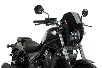 HONDA CMX 500 REBEL SE [2024] - PUIG Anarchy lámpaburkolat | Fekete | PUIG 21088N