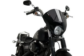 HARLEY-DAVIDSON DYNA STREET BOB FXDB-I [2006] - Dark Night Half Fairing | Erősen tónusú | PUIG 21095F