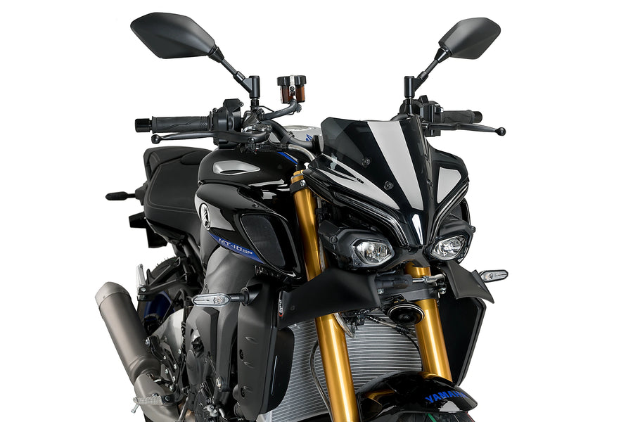 YAMAHA MT-10 SP [2025] - Meztelen első légterelő | Matt fekete | PUIG 21471J