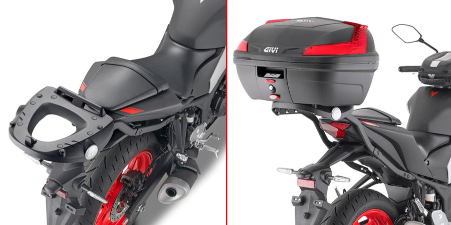Yamaha MT 03 321 [GIVI] - Felső toktartó MONOLOCK® tokokhoz, MONOLOCK® M5M és M6M lemezekkel szerelhető