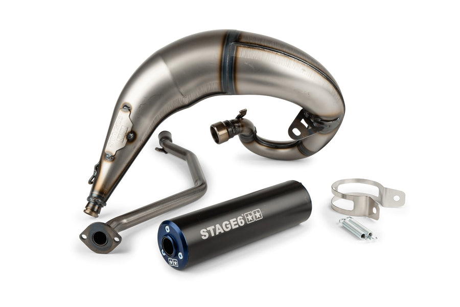 Beta RR-T SM 50 2T - Exhaust Streetrace High Mount CNC kék fekete