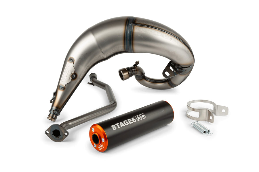 Beta RR-T SM 50 2T - Exhaust Streetrace High Mount CNC narancssárga fekete