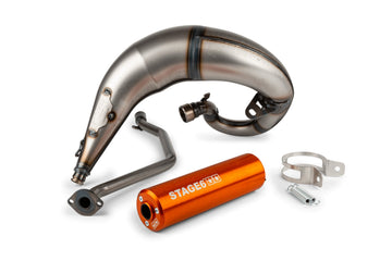 Beta RR Enduro 50 2T - Exhaust Streetrace High Mount CNC narancssárga