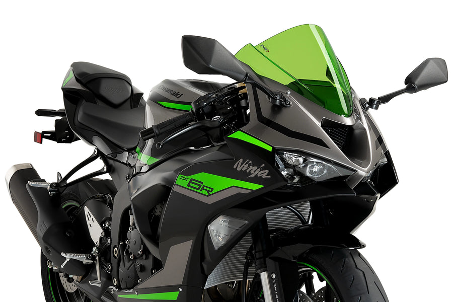 KAWASAKI ZX-6R [2025] – PUIG Z-Racing képernyő | Zöld | PUIG 21831V
