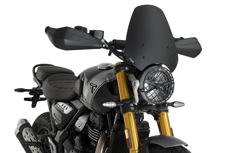 TRIUMPH SPEED 400 [2025] - PUIG új generációs sport szélvédő | Matt fekete | PUIG 21933J