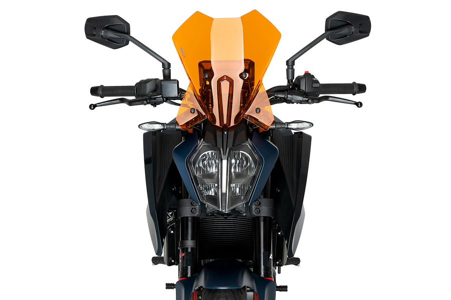 KTM 390 DUKE [2025] - PUIG új generációs Touring szélvédő | Narancs | PUIG 21998T