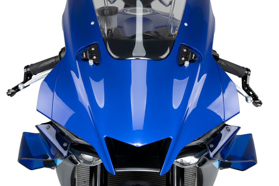 YAMAHA YZF-R1M [2025] – Visszapillantó tükör sapkák füljelző készlettel – Fekete