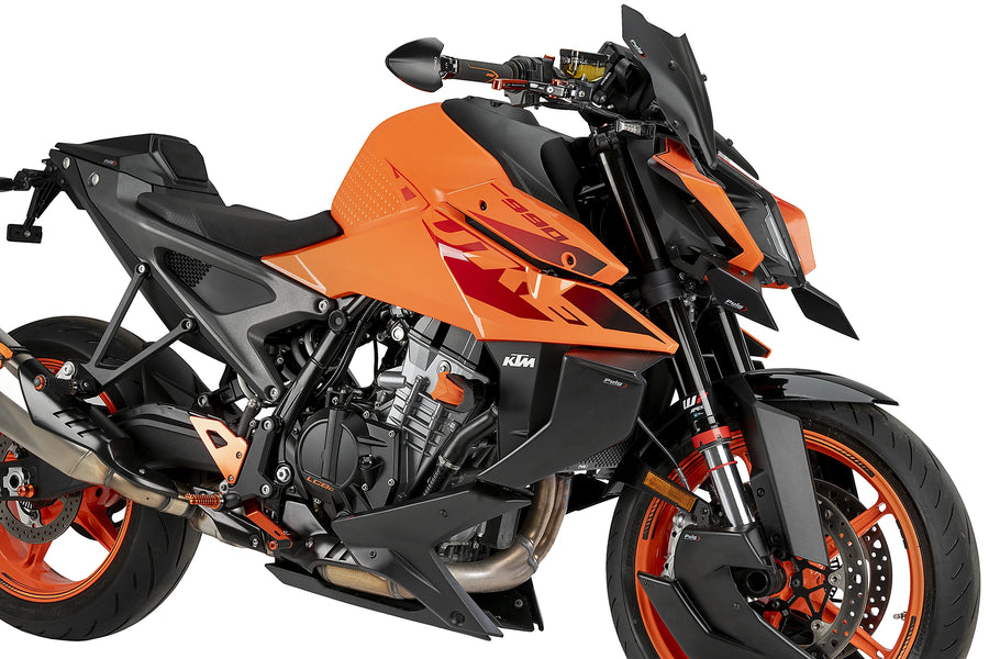 KTM 990 DUKE R [2025] - első légterelő | Matt fekete | PUIG 22228J