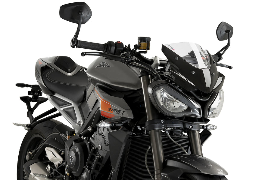 TRIUMPH STREET TRIPLE 765 RS [2025] - Új generációs sport szélvédő | Tiszta | PUIG 22234W