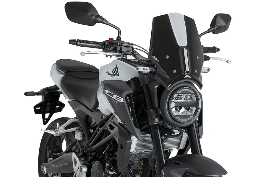 HONDA CB 300 R NEO SPORTS CAFE [2025] - Új generációs sport szélvédő | Fekete | PUIG 22296N