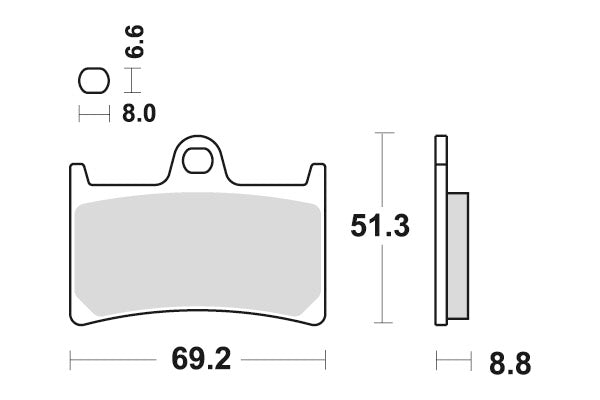 YAMAHA BT 1100 BULLDOG [2002-2006] - Dual Sinter fékbetétek