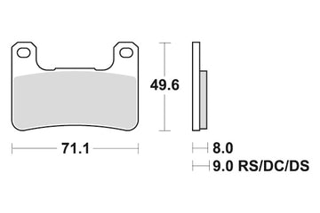 KAWASAKI Z 1000 [2010-2016] - Dual Sinter fékbetétek
