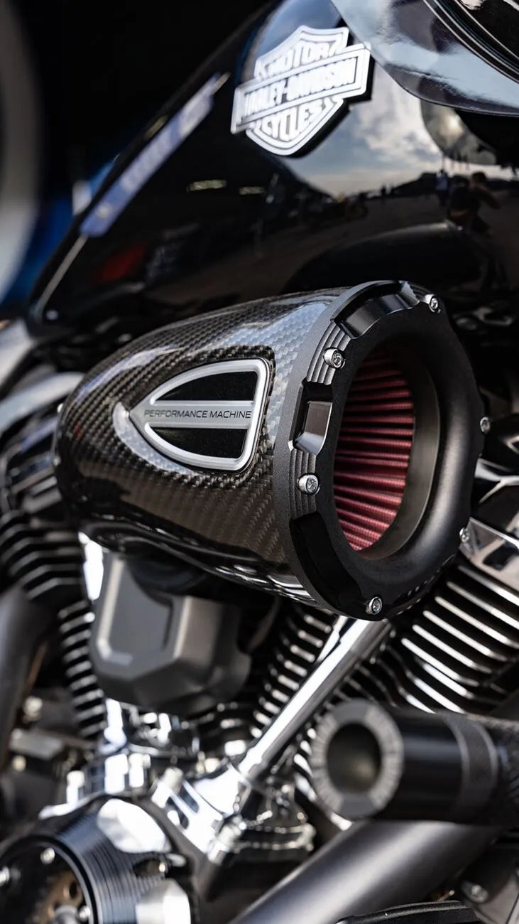 harley davidson touring [PERFORMANCE MACHINE (PM)] – C4 sorozatú szénszálas levegőszűrő készlet