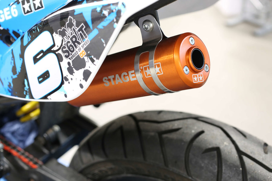 Aprilia SX SM 50 2T D50B0 [2007–] - Auspuff 70cc CNC orange