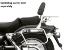 Honda CA 125 Rebel [1995-2001] - Sissybar krómozott csomagtartóval