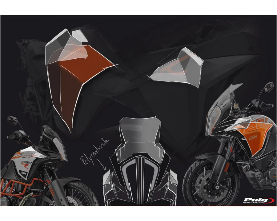 KTM 1290 SUPER ADVENTURE T [2023] – Felső terelő – átlátszó