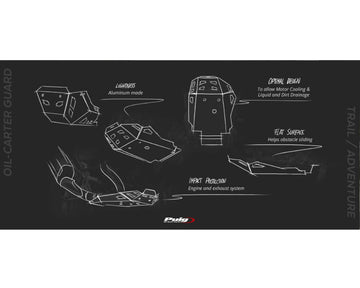 YAMAHA TRACER 9 Y-AMT [2025] – Motorvédő – fekete - 0
