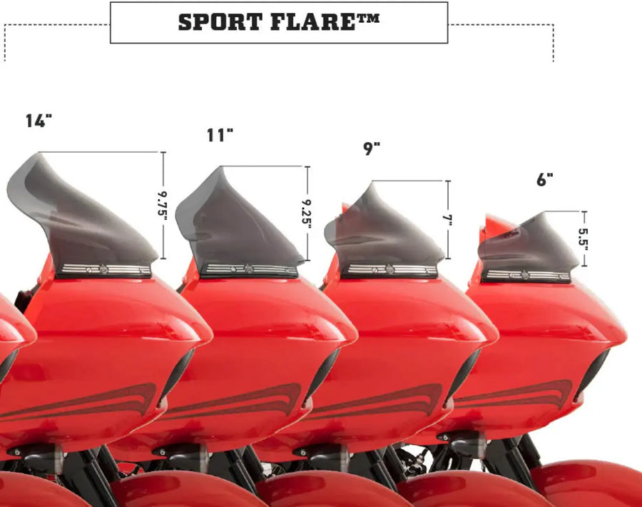 harley davidson touring [KLOCK WERKS] – Pro Touring Flare™ szélvédő