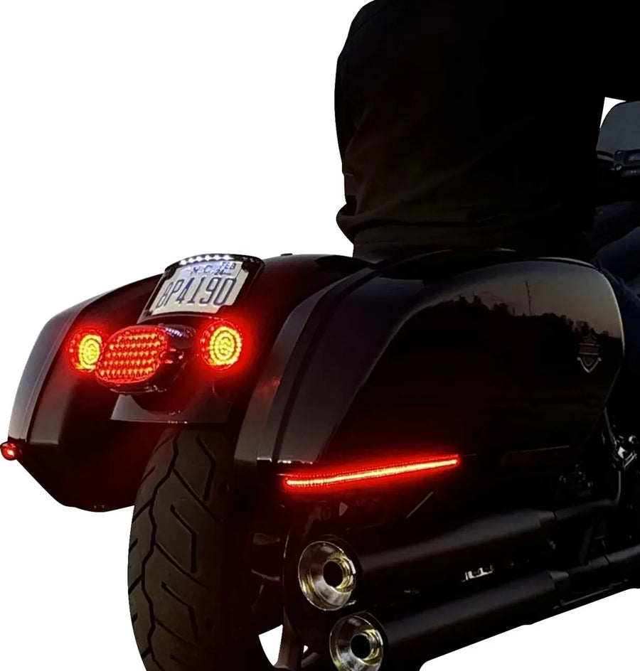 harley davidson fxlrst [CUSTOM DYNAMICS] – LED-es nyeregtáska lámpák