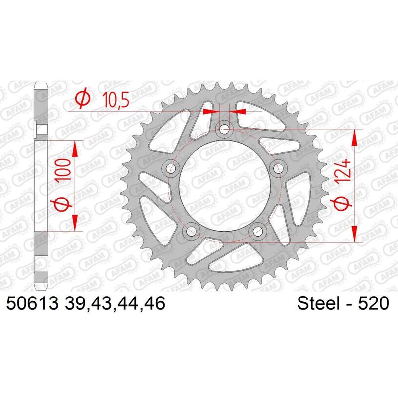 Ducati 698 Hypermotard Mono RVE [2024-2026] - Lánckészlet 520XHR2 15/42-110 - Standard lánckerék