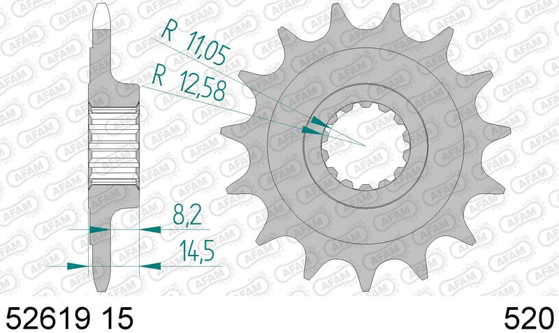 Ducati 698 Hypermotard Mono RVE [2024-2026] - Lánckészlet 520XHR2 15/42-110 - Standard lánckerék