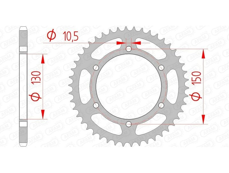 Yamaha XJ 6 N (RJ 22) [2013-2016] - Lánckészlet 520 XSR4 - 16/46-118 - Normál acél lánckerék