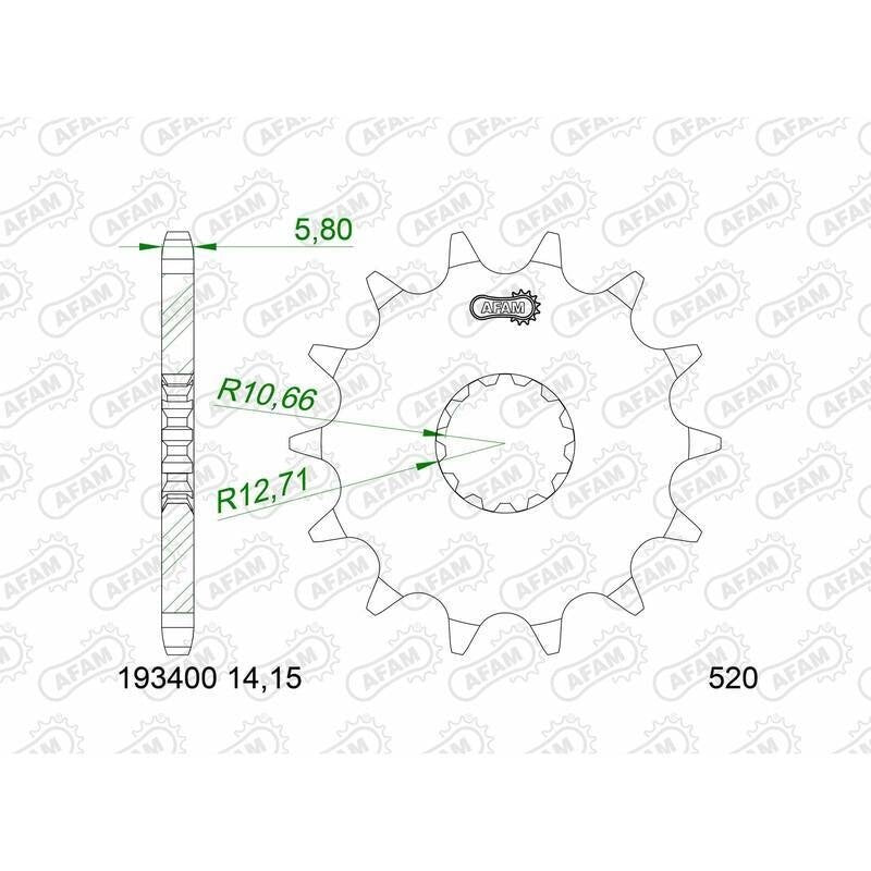 CF Moto 675 SR-R [2025-2026] - Kettenkit 520 XSR4 - 15/48-114 - Standard Kettenrad Stahl