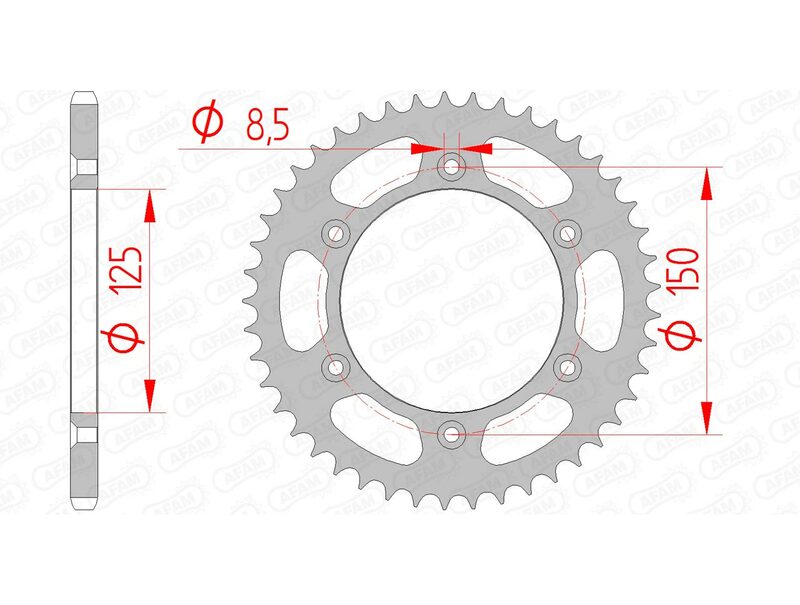 KTM 450 SMR [2004-2022] - Lánckészlet 520XSR 14/45-114 - Standard lánckerék