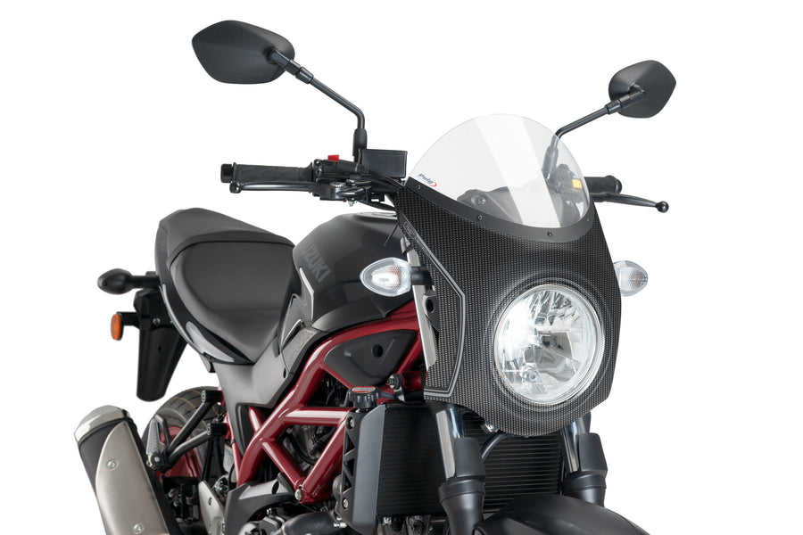 SUZUKI SV 650 [2025] – Retro fényvédő képernyő – fekete