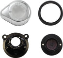 Harley-Davidson Xl 883 R Roadster [2009-2010, 2013] - Air Stinger Stealth Luftfiltersatz – Oberfläche: Silber – Bild 7