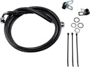 harley davidson fxsts [DRAG SPECIALTIES] – Extended Black Brake Line Kit-1