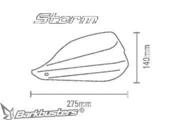 Royal Enfield Classic [BARKBUSTERS] – STORM kézvédők 22 mm-es kormányhoz