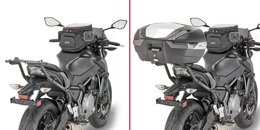 Kawasaki Z 650 S [GIVI] - Felső toktartó MONOKEY® vagy MONOLOCK® tokokhoz, a MONOKEY® M5 lemezre szerelhető