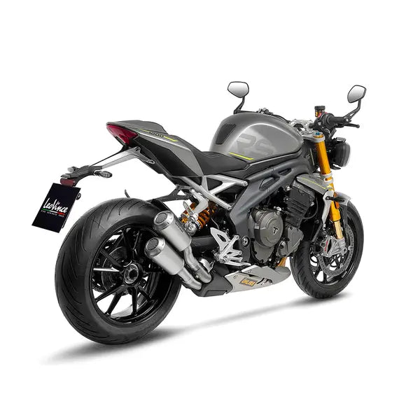 Triumph Speed ​​​​Triple 1200 RS [LEOVINCE] – LV-10 felcsúsztatható hangtompító rozsdamentes acélból