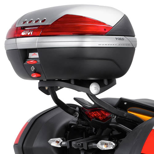 Kawasaki Versys 650 [GIVI] - Felső toktartó MONOKEY® vagy MONOLOCK® tokokhoz, a MONOKEY® M5 lemezre szerelhető