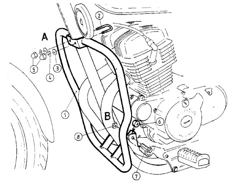 Honda CMX 250 Rebel [1996-2001] - Motorvédő