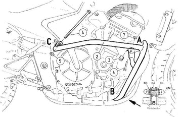 Honda CB 600 F Hornet [1998-2006] - Krómozott motorvédő