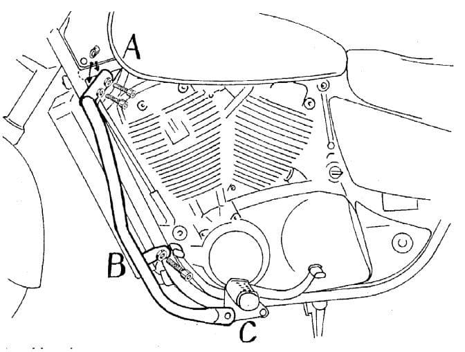 Honda VT 1100 C3 Shadow [1998-2001] - Motorvédő