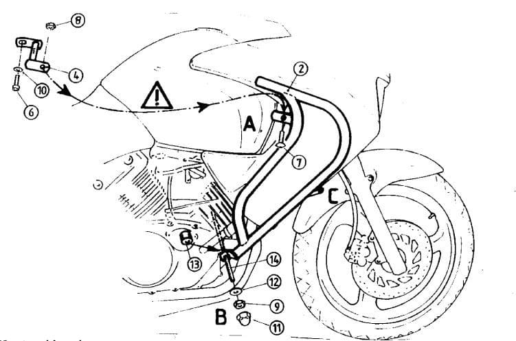 Honda Varadero 125 [2001-2006] - Motorvédő