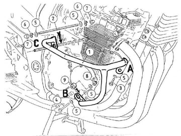 Suzuki GSF 650 [2005-2006] - Motorvédő