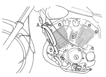 Yamaha XV 535 [1988-2003] - Motorvédő