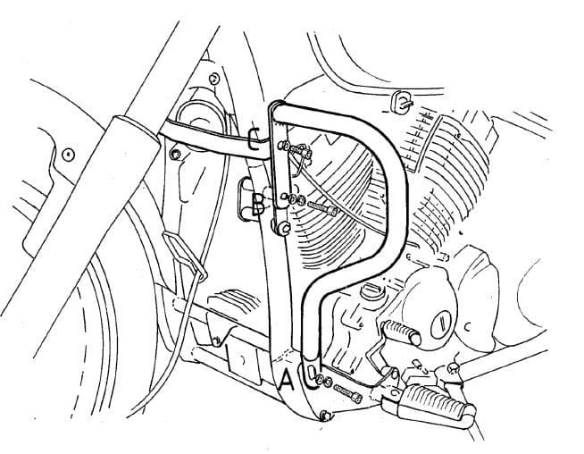 Yamaha XVS 650 Drag Star [1996-2003] - Motorvédő