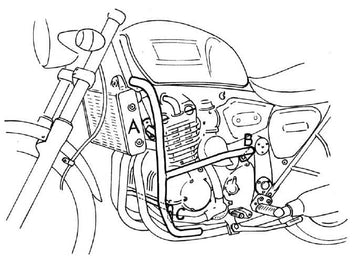 Triumph Thunderbird [1995-1998] - Motorvédő részletnézet
