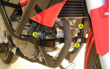 Honda CBR 125 R [2007-2011] - motorvédő fekete