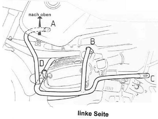BMW R 850 GS [1994-2000] - Motorvédő