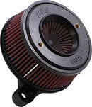 Harley-Davidson XL 1200 C Sportster Custom [2020] - Mini Teardrop Stealth Luftfilter-Kit – Oberfläche: Silber – Bild 7