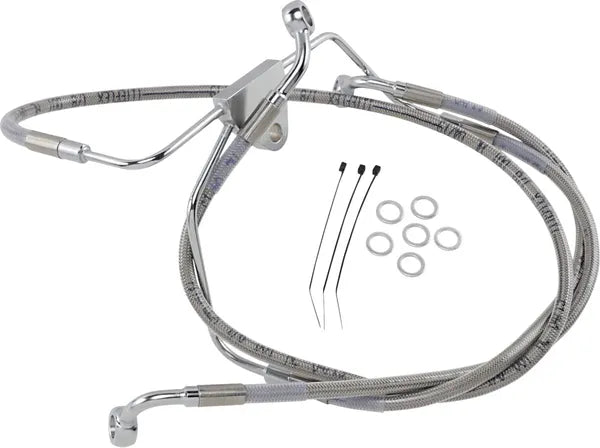 Harley Davidson Flhtcui [DRAG SPECIALTIES] – Rozsdamentes acél fékvezeték-készlet, kiterjesztett