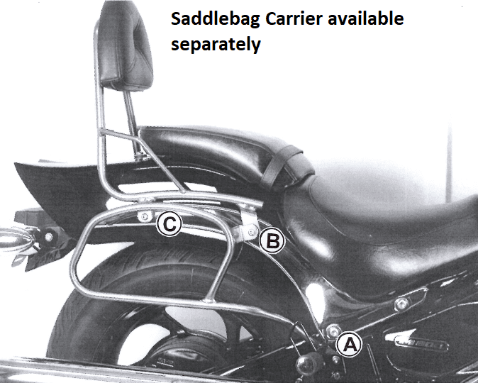 Suzuki M 800 Intruder [2005-2009] - Sissybar csomagtartó nélkül