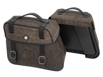 Motoros táska [Hepco & Becker] - bőrtáska készlet Rugged Cutout 19 L incl. gyorskioldás - kivágás