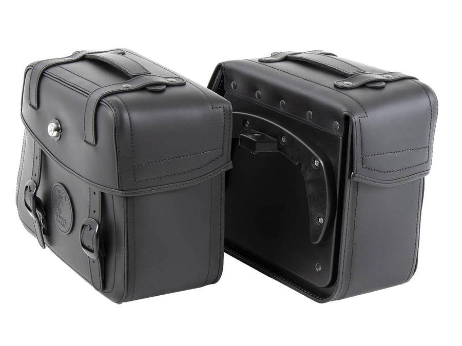 Motoros táska [Hepco & Becker] - bőrtáska készlet Rugged 21 L - fekete - C-Bow